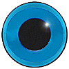 Special Offer - Light to Medium Blue Teddy Bear Eyes.  An 'old fashioned' style eye where the glass is coloured and the eye is not painted on the back.