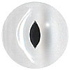 Mammal Glass Eyes. A high quality crystal concave/convex eye with a black painted slit pupil.