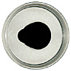 Special Offer - A new shape crystal fish eye with an aspheric profile and a defined iris shape set into the eye. Fired black enamel pupil designed for self painting.