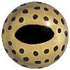 Spotty Cream Frog Eyes with an oval pupil. Eyes designed for amphibians.