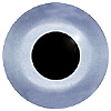Blue/Grey Glass Bird Eyes. Concave/Convex monochrome bird eyes made from crystal and hand painted.