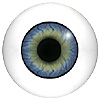 Human or Doll eyes. A great mannequin eye that can double as a human eye if required. The eye is quite fragile but can be back filled for stability.