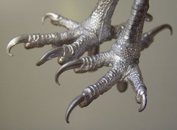 Buzzard Pewter Bird Feet.