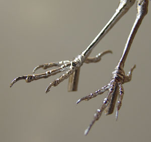 Sparrow Pewter Bird Feet